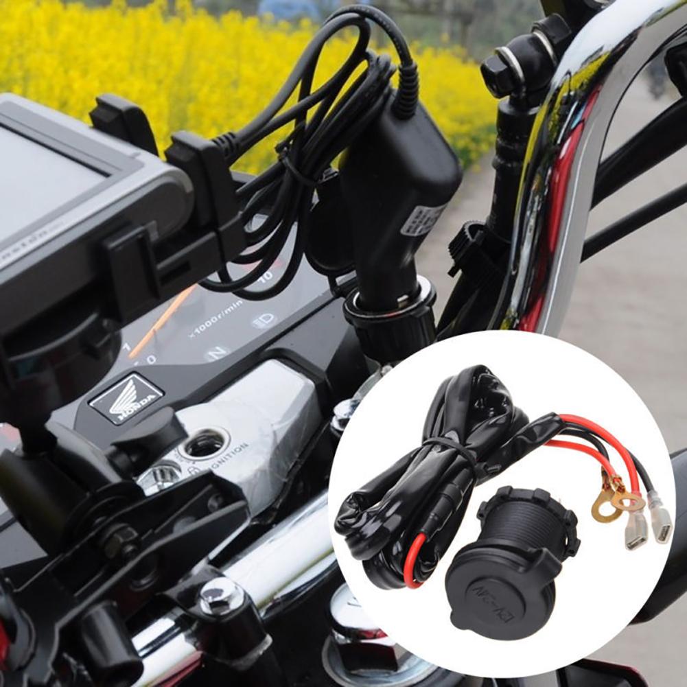 1 Pcs Waterproof Motorbike Motorcycle Car Lighter Socket Power Outlet 12V-24V
