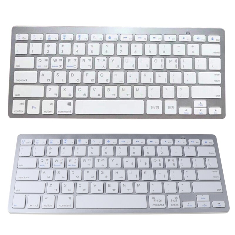 Russisch/Spaans/Koreaanse Bluetooth Wireless Keyboard Voor Tablet/Laptop/Smartphone