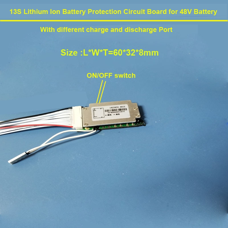 54.6V or 48V small size PCB and BMS for electric kit lithium battery with 20A constant discharge current for e-bike battery