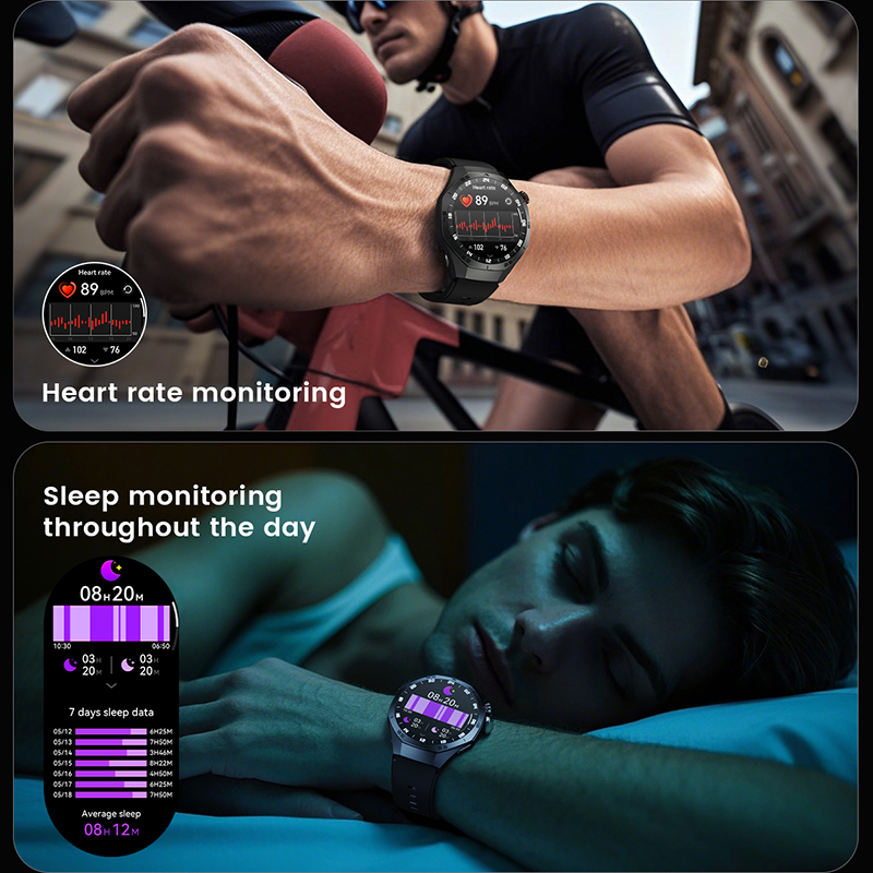 2025new para huawei gt5 pro relógio inteligente masculino hd tela amoled gps trajetória de movimento freqüência cardíaca bluetooth chamada 1.52 "smartwatch ip68