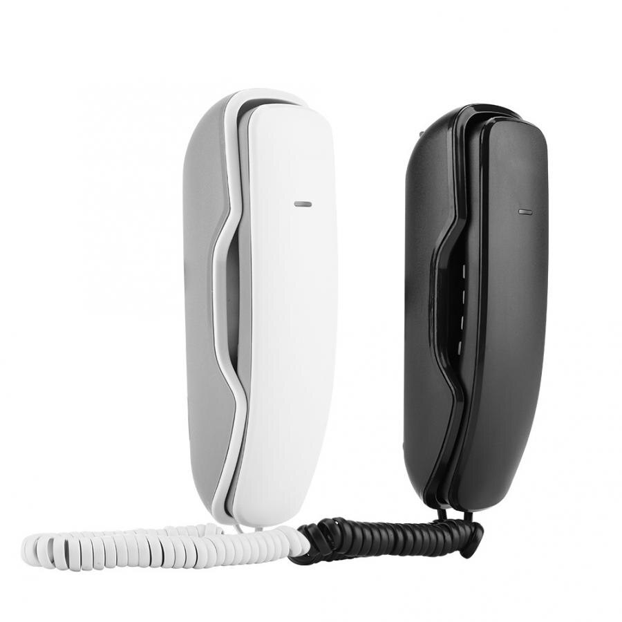 Taşınabilir Mini duvar telefon gürültü iptal tek tuşla son numara tekrar arama anti-parazit dahili tuş takımı telefonlar