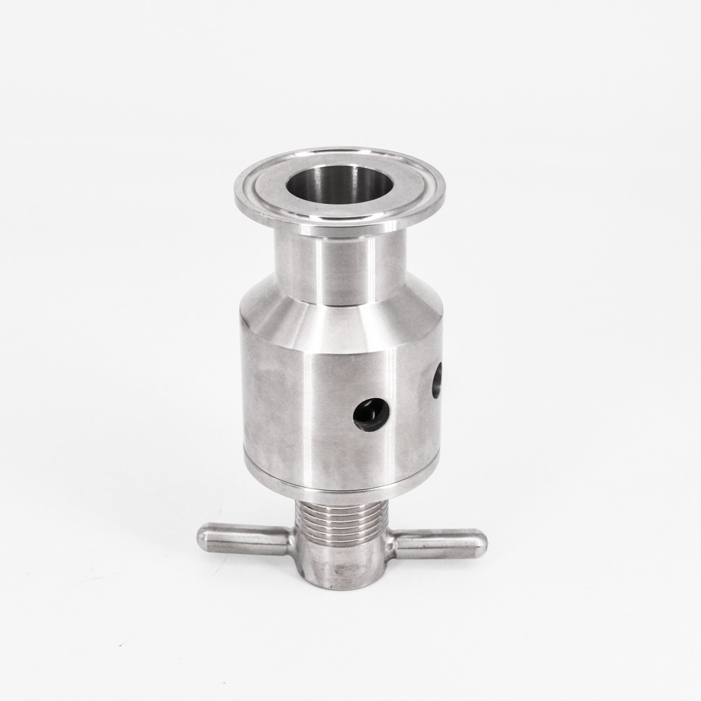 1.5 "Tri Clamp 0.5-5 Bar Verstelbare Overdrukventiel Veiligheidsventiel Sanitair SUS 304 Roestvrij Staal Bier Brouwen vergister Vaatje