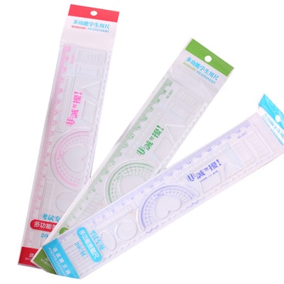 1pc Simple STYLE bonbon couleur plastique règle transparente règle pour enfants règle fournitures scolaires kawaii dessin fournitures