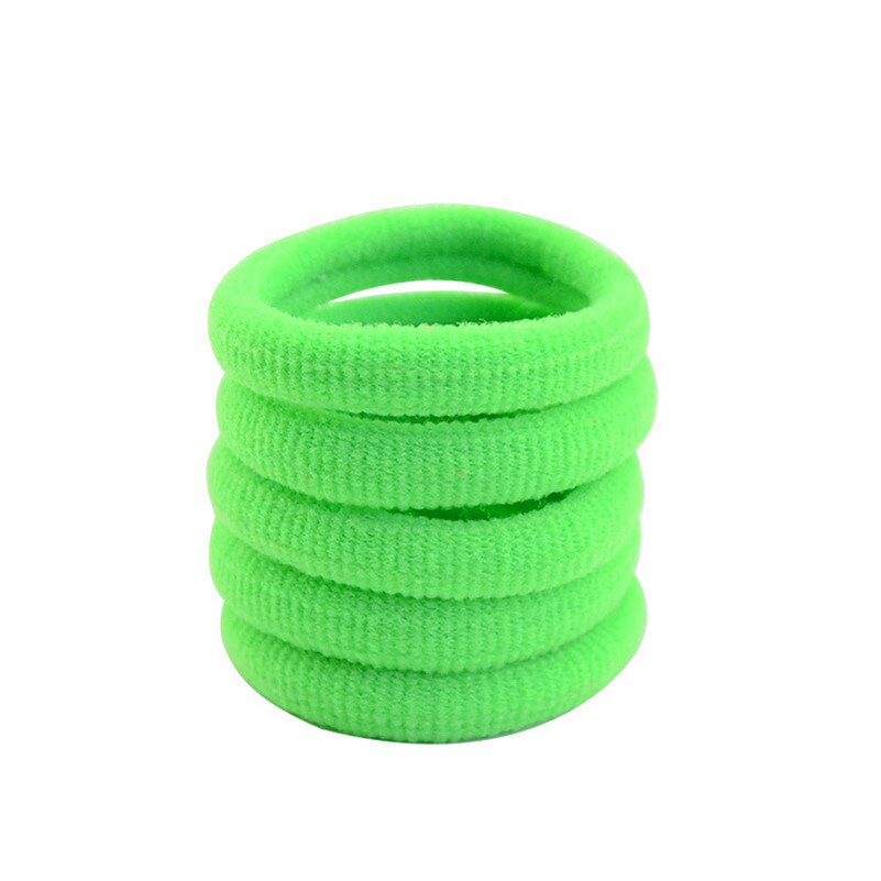 10 stks/partij Haaraccessoires Meisjes Kids Candy Kleur Elastische Haarbanden De Paardenstaart Houder Rubber Band Boutique Haar Tie 13 kleuren: 20 Green