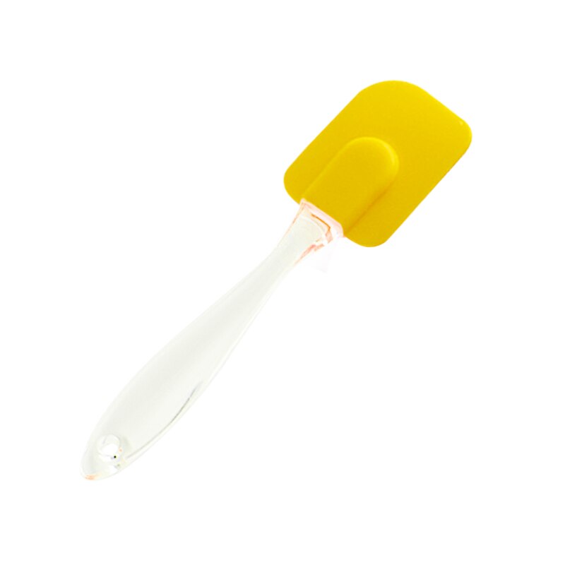 Silicone Spatula Baking Scraper for Kitchen Mixing Folding Scraping Cooking and Serving Silicone Scraper for Stirring: yellow 02