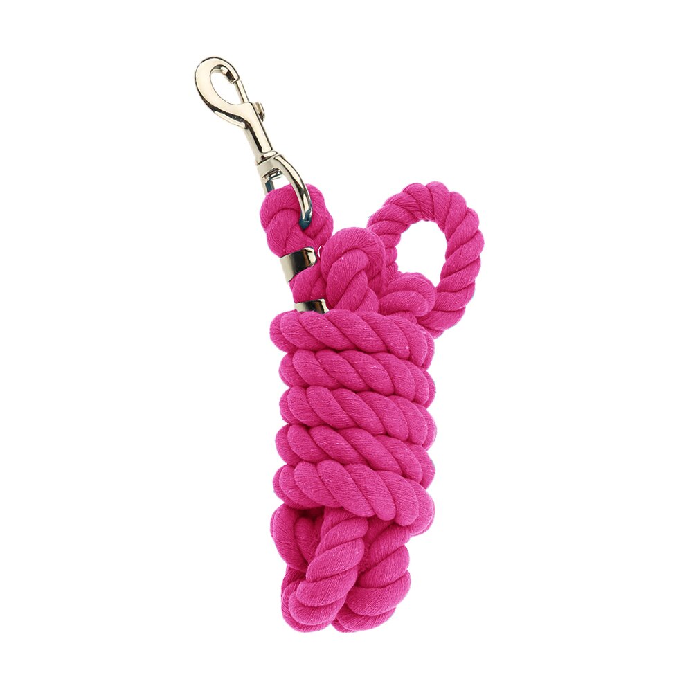 Correa de perro con gancho Extra grueso, equipo de mezcla de algodón, entrenamiento, Halters ecuestres, cuerda de caballo de plomo, duradera: Plum Red