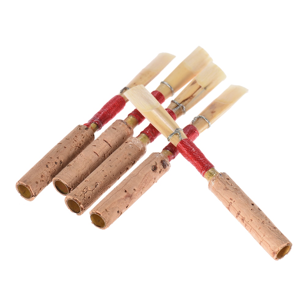 Ammoon Oboe Reeds - 5pcs Set - with Plastic Case - Woodwind Instrument Parts