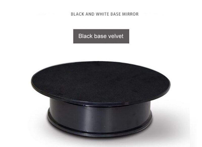 20cm Electric Rotating Jewelry Display Stand Motorized Rotary Turntable Modeldisplay Stand Base Usb/battery Powered Plastic