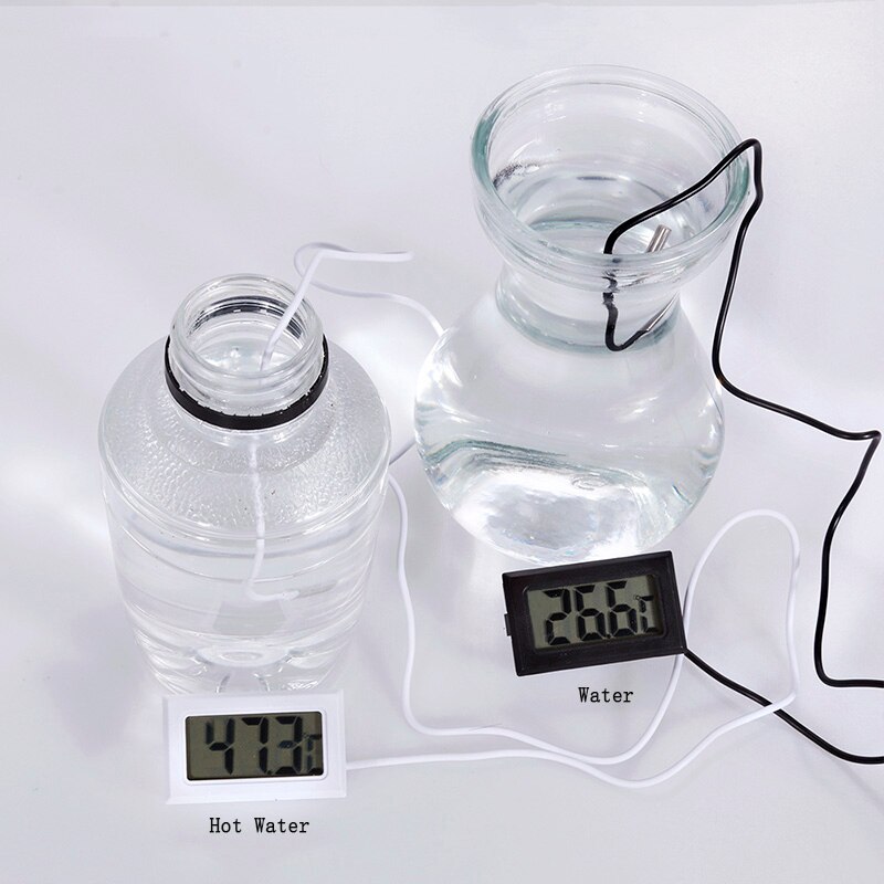 Mini Digital Thermometer LCD Meter Freezer Fridge Thermometer Coolers Thermometer sensor Water Temp Gauges -50~110