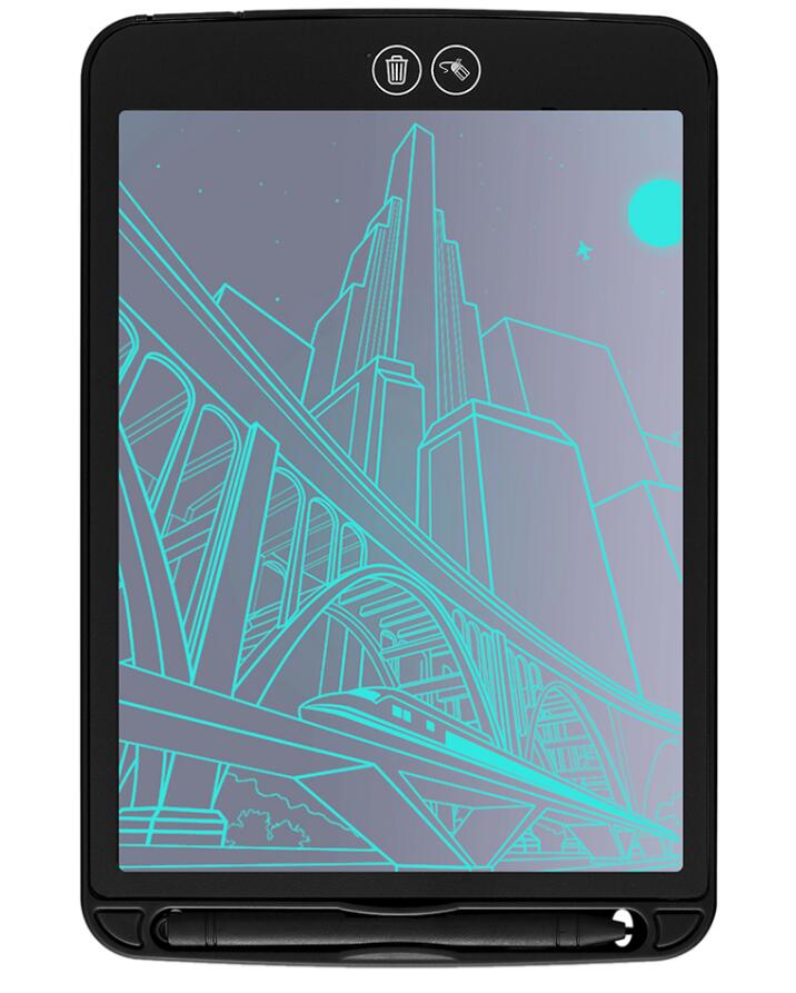 10 inch Ultra-thin LCD Writing Tablet Digital Drawing Tablet Toys Handwriting Pads Graphic Electronic Tablet Board With Battery: Black