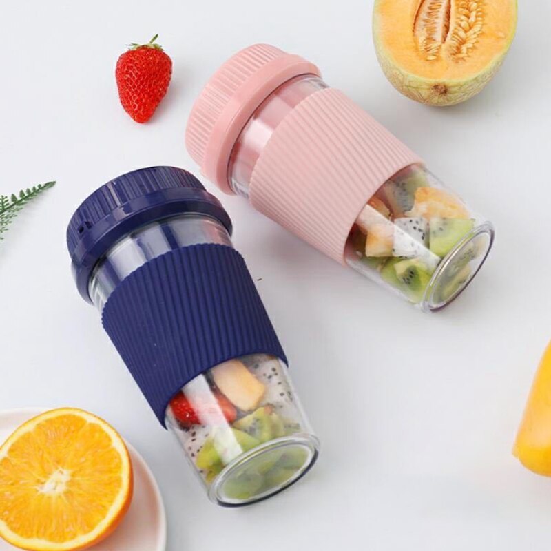 250ml Mini Electric Juicer Machine Smoothie Blender Portable Car Cup Juicer Milk Mixer Lemon Squeezer Fruits Juice For Travel