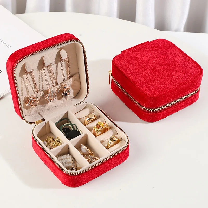 Caja de almacenamiento de joyería, caja de , adorno hecho a mano, embalaje, pendiente, collar, anillo, estuche organizador de joyería de China continental: Blanco