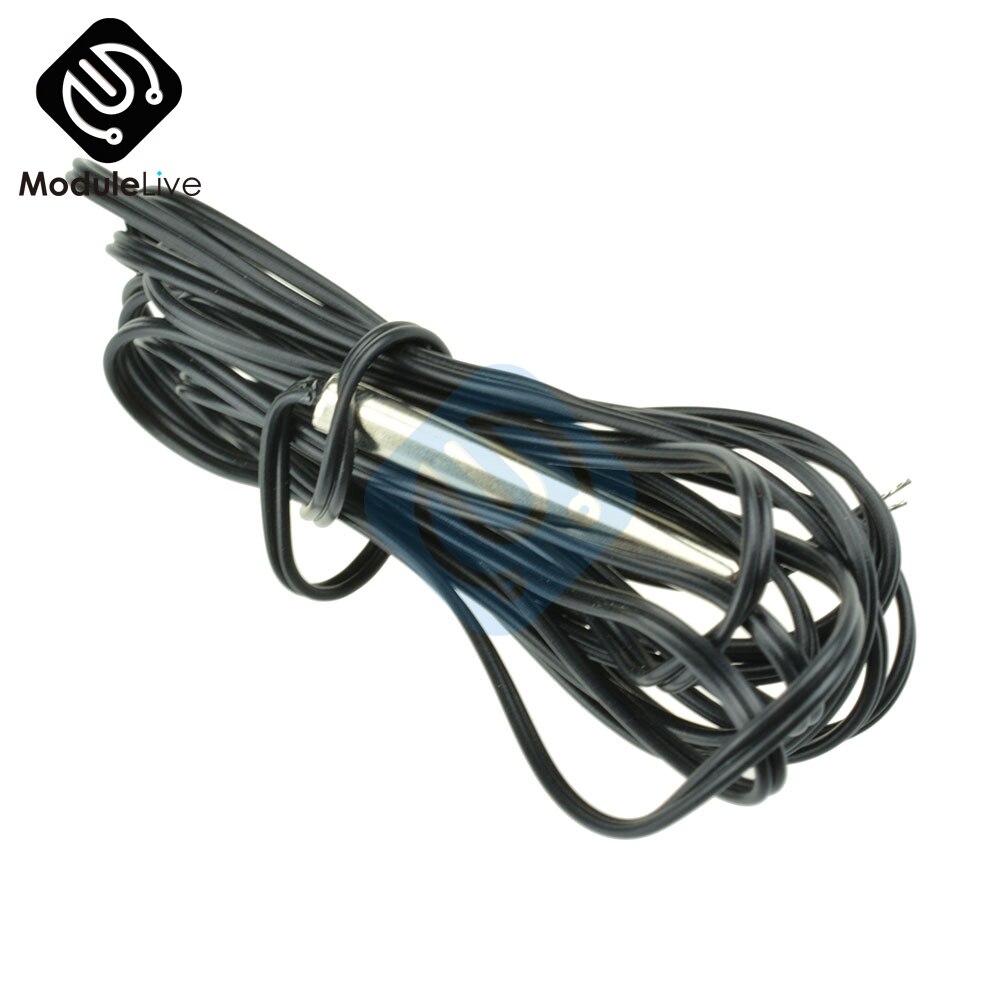 NTC 10K Ohm 1% 3435 Thermistor Temperature Temp Thermostat Cylinder Probe 1.5m 150cm Wire Sensor Cable