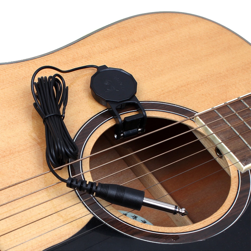 Clip-on Guitar Pickup for Ukulele Mandolin Violin Banjo Bouzouki Lute 6.35mm Plug Sound Hole Pickup Cherub WCP-60G