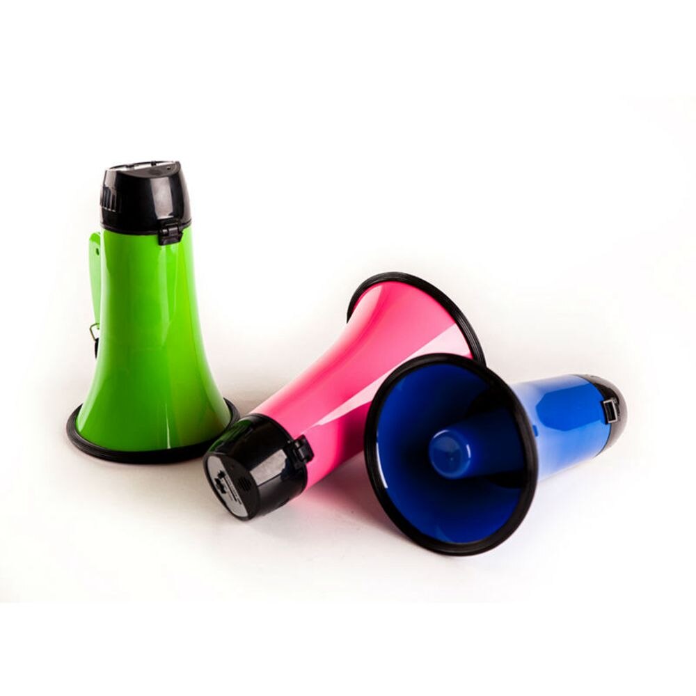 High Power 25 Watt Portable Megaphone Speaker Bullhorn Voice And Siren/Alarm Modes With Volume Control And Strap