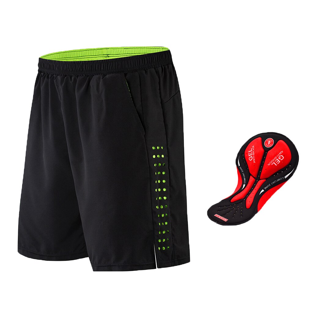 Fietsbroek met baggy padding, losse pasvorm, korte fietsbroek voor heren, ademend en snel drogend