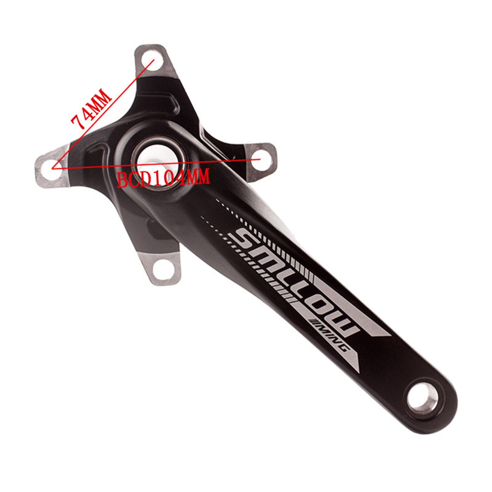 Universal MTB Bike Crankset Aluminum Alloy 104 BCD Bicycle Crankset Road Bike Crank Bicycle Part Accessories 152mm 165mm