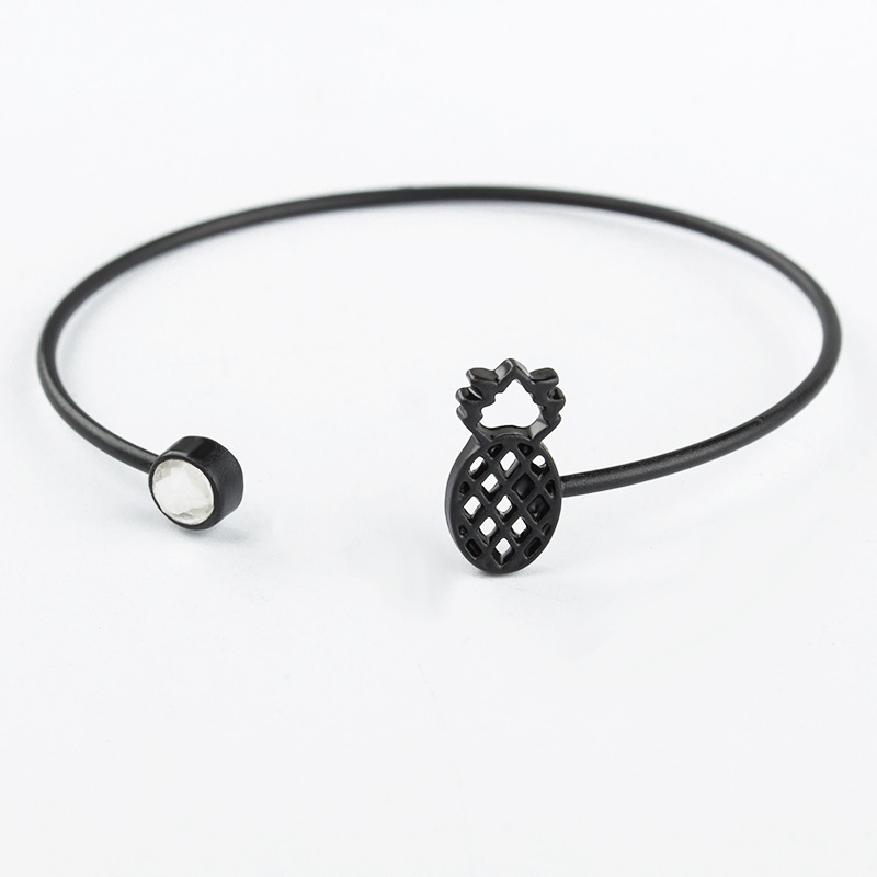 Stijlvolle Maan Zon Open Armband Voor Vrouwen Zilver Kleur Black Metal Hand Chain Graceful Ritzy Femme Mujer Verfijnd Accessoires: 6925