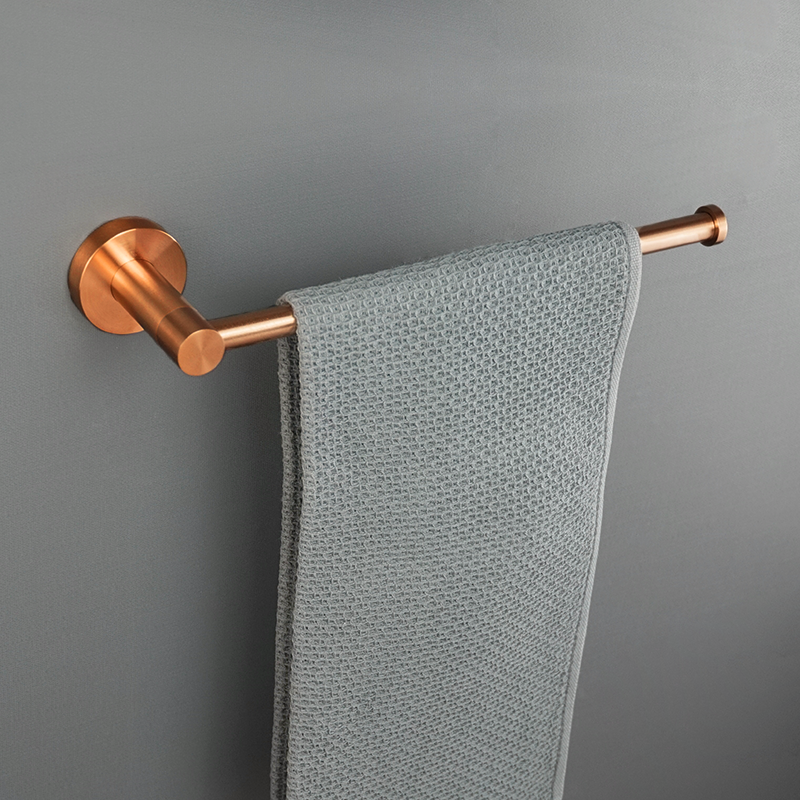 Brushed Rose Gold 304 Stainless Steel Wall Hook Toilet Paper Holder Towel Bar Toilet brush Bath towel rack Bathroom Accessories