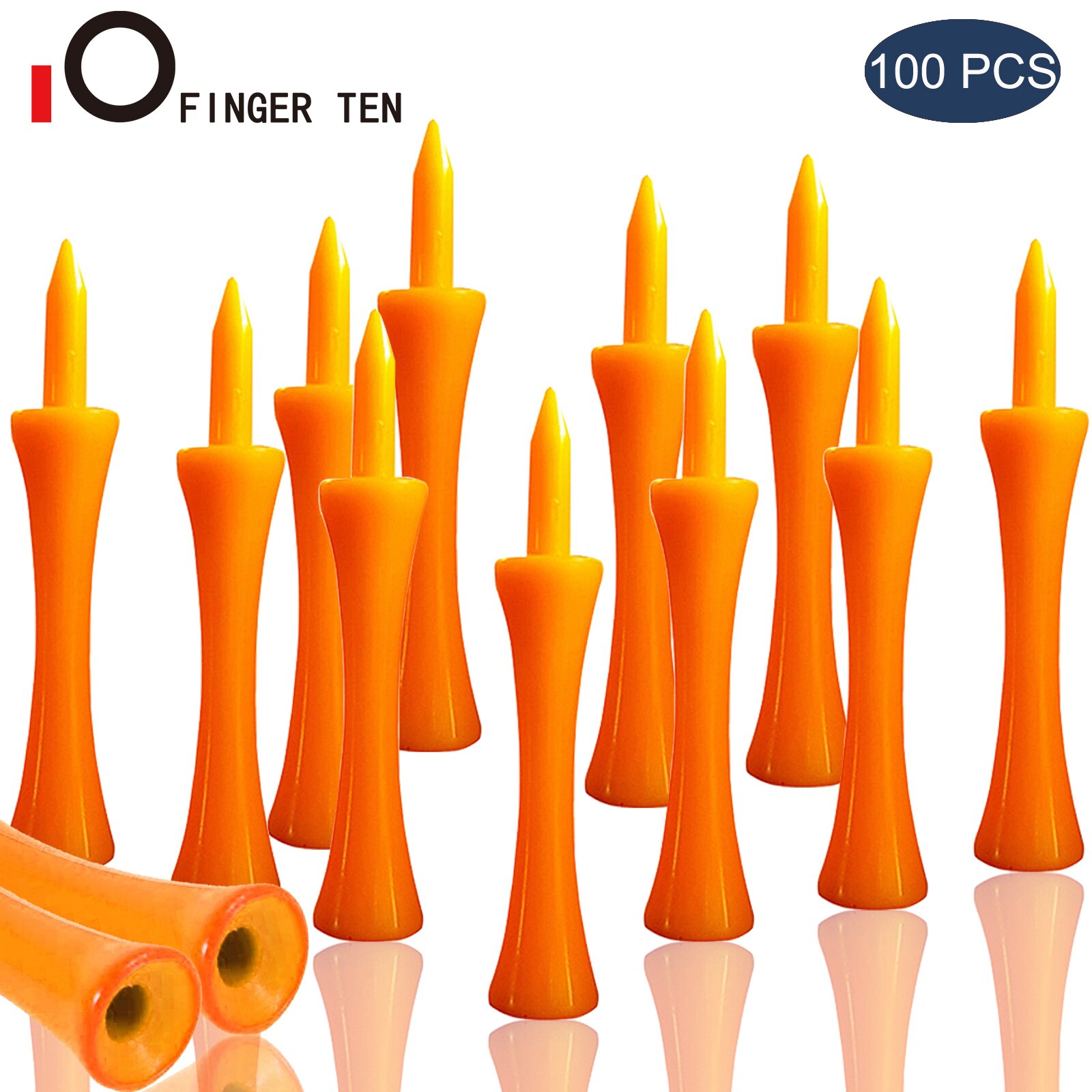 100 Pcs Training Golf Tees Plastic for Driver 32mm 39mm 45mm 51mm 58mm 70mm Long Castle Tee Unbreakable Tool