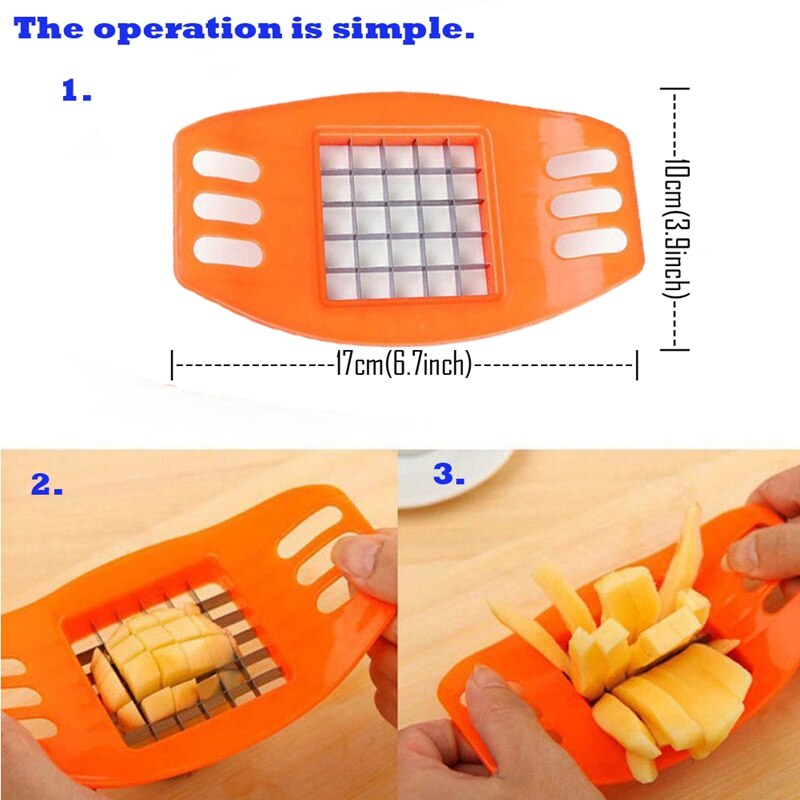 Roestvrij Staal Aardappel Cutter Chopper Keuken Koken Gereedschap Gadgets multifunctionele Aardappel Slicer keukengerei