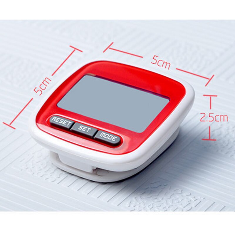 LCD ceinture pince podomètre marche pas compter KM Distance calcul compteur numérique podomètres Fitness équipement