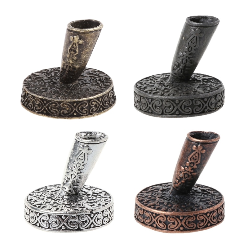 Vintage metall rund insättning penna hållare för fjäder fjäderpenna doppa pennor skolan kontorsmaterial brevpapper student