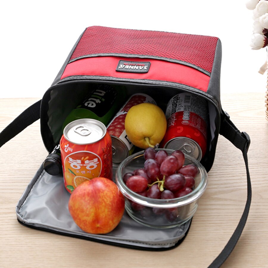 5L Cooler Bags Insulated Lunch Bag For Kids Women Food Bag For Sandwich Roomy Portable Oxford Lunch Box Bag Thermal Picnic Tote