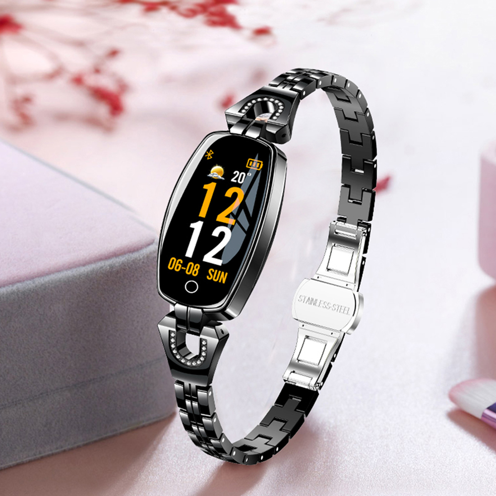 Mode Smart Horloge Vrouwen Digitale Horloges Dames IP67 Waterdicht Hartslag Monitoring Sport Armband Voor Android Ios