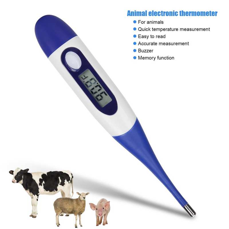 Farm Animal Feeding Eqipment Pet Livestock Thermometer Portable Pig Animal LED Display Thermometer drinking bowls