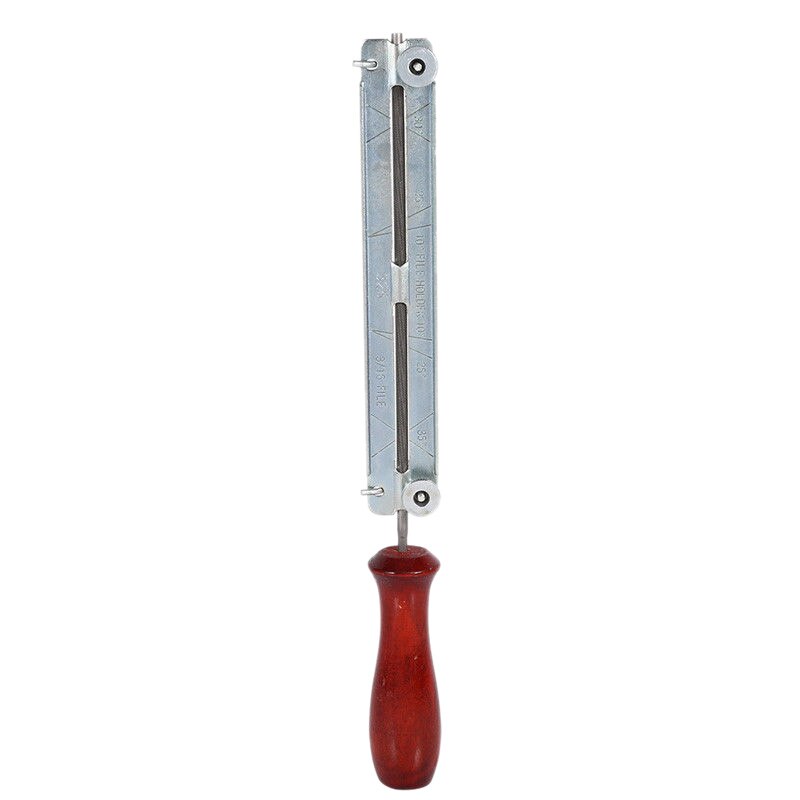 3/16 tommer 4.8mm runde flade skarpe skærpere kraft fil filer holder håndtag kit motorsav kæde værktøjer