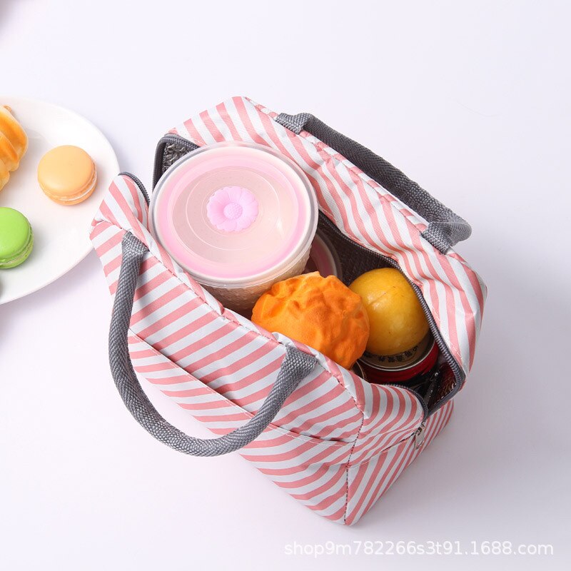 Japanness Aluminium Folie Verdickt und Einfache Hand Durchführung Mittagessen Tasche Oxford Tuch Große Kapazität Mittagessen Tasche Thermische Isolierung