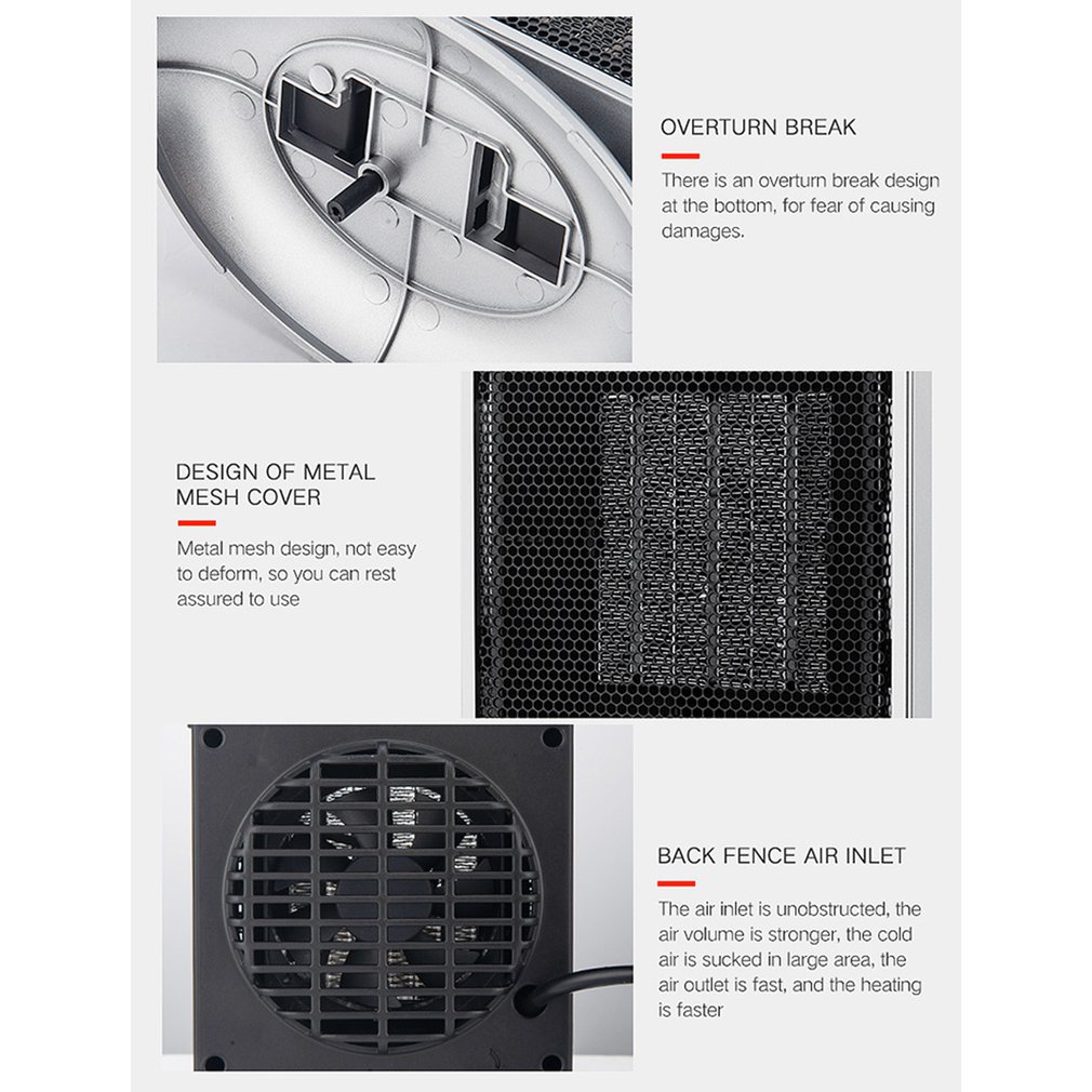 Mini Heaters Small Desktop Square Heaters Speed Warm Fan Home Heater Mini Space Heater Electric Heater Home Office