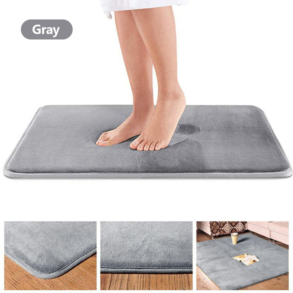 1 Pcs 40*60Cm Thuis Badmat Antislip Badkamer Tapijt Zacht Koraal Fleece Memory Foam Tapijt mat Keuken Wc Floor Decor Wasbare: 4