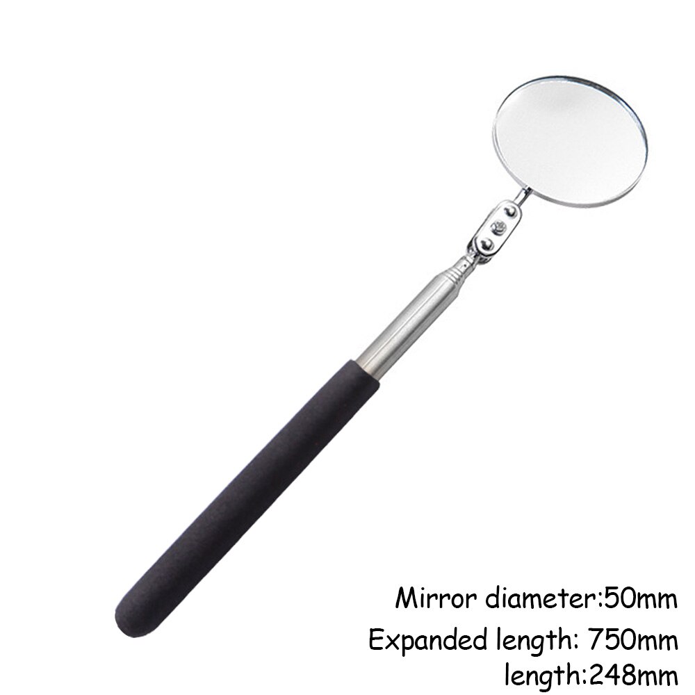 Ronde Inspectie Spiegel Uitbreiding Car Hoek Telescopische Inspectie Auto Detectie Lens Handleiding Auto Telescopische Detectie Lens: Black