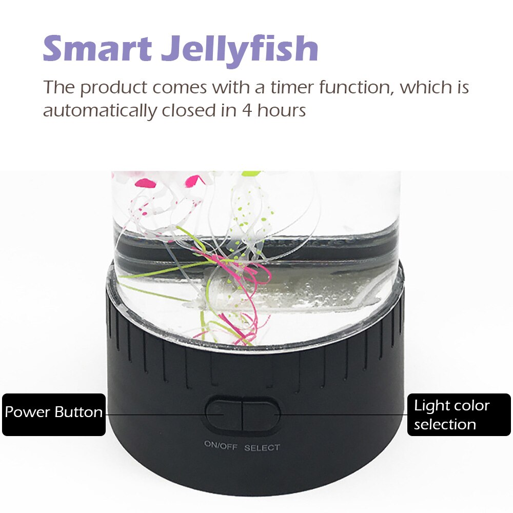 Led Kwallen Lamp Nachtkastje Nachtlampje Kleur Veranderende Kwallen Aquarium Led Lamp Ontspannen Sfeerverlichting Lava Lamp Kids