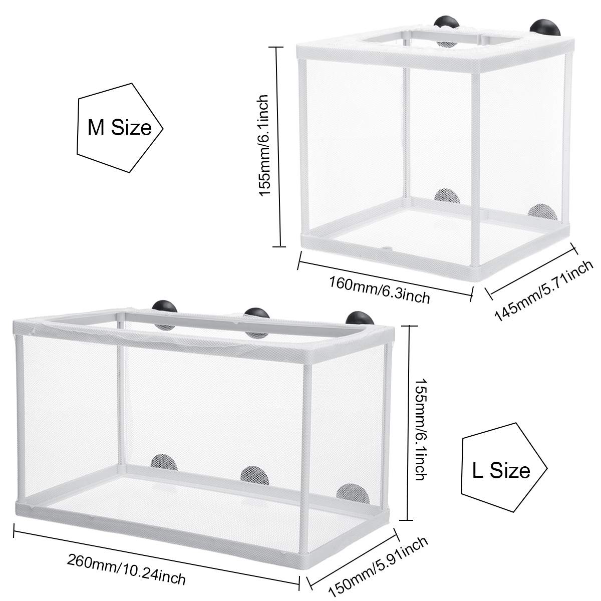 Fish Breeding Incubator Net Isolation Box Aquarium Breeding Incubator Baby Fish Tank Separate Container Aquarium