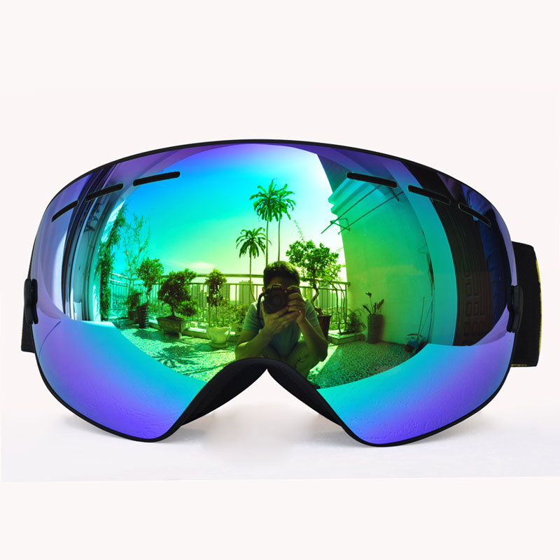 Anti-fog Ski Goggles UV400 polarized Ski Glasses Double Lens Skiing Snowboard Snow Goggles Ski Eyewear With case for Man women