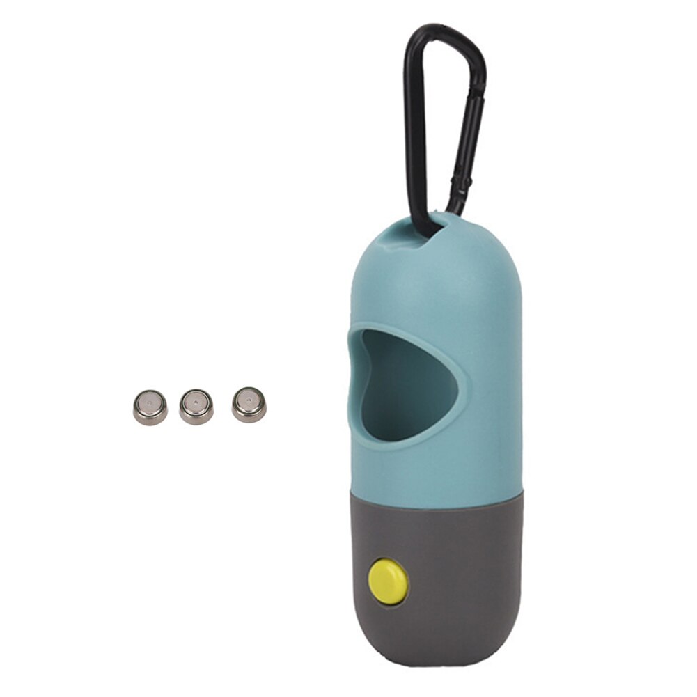 Animal de compagnie chien chiot caca sac distributeur boîte lampe de poche LED sac de déchets chat porte-étui: Default Title