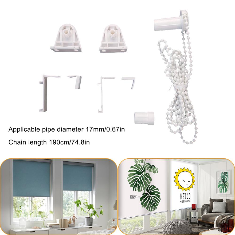 Roller Shade Blind Beaded Chain Cord Clutch Blinds Connectors Blinds Connector Set (White) 190cm Long Curtain Accessorie