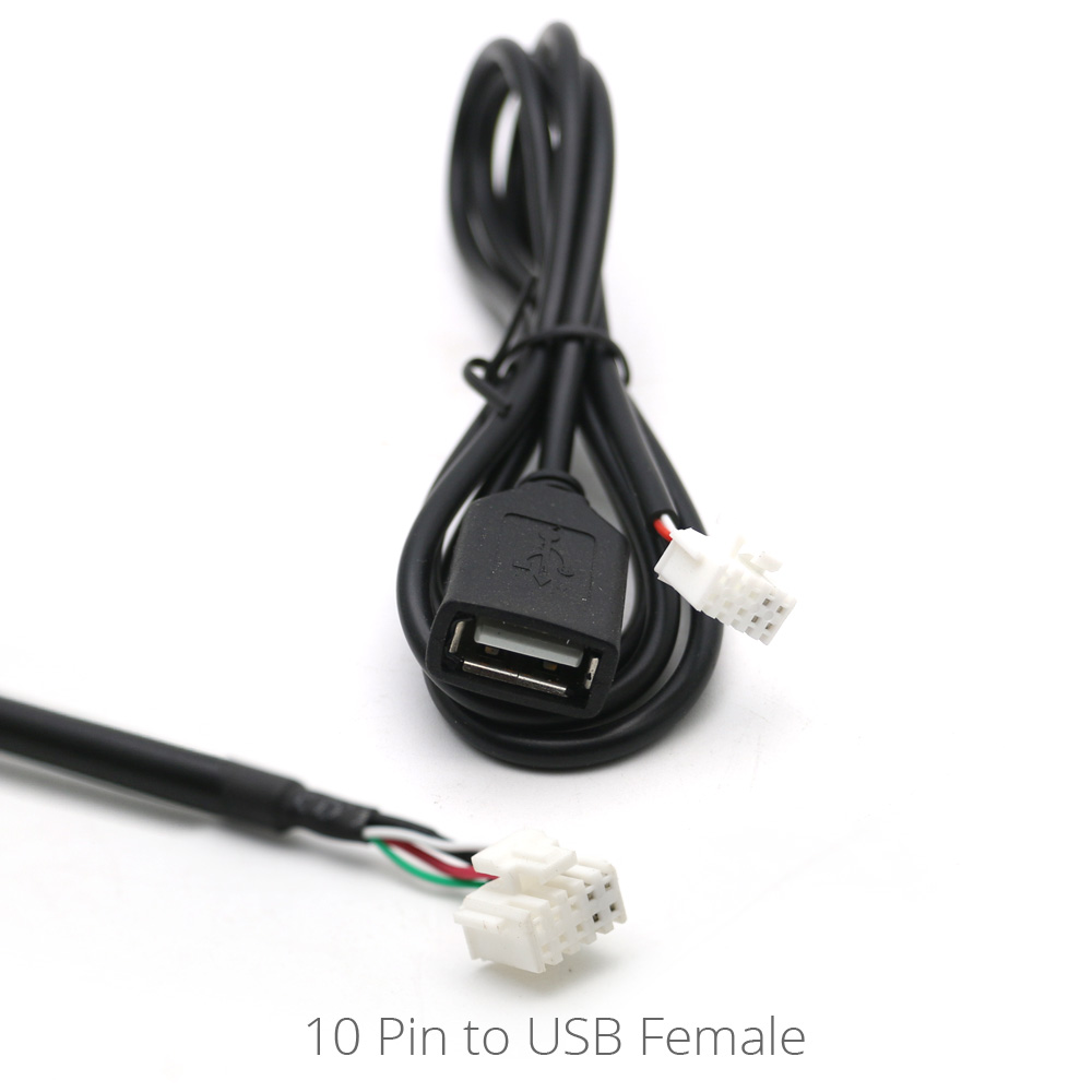 Universal usb hun interface  to 4 6 8 pin input wire connect kabel adapter til bil multimedieafspiller android stereo radio: 10 ben