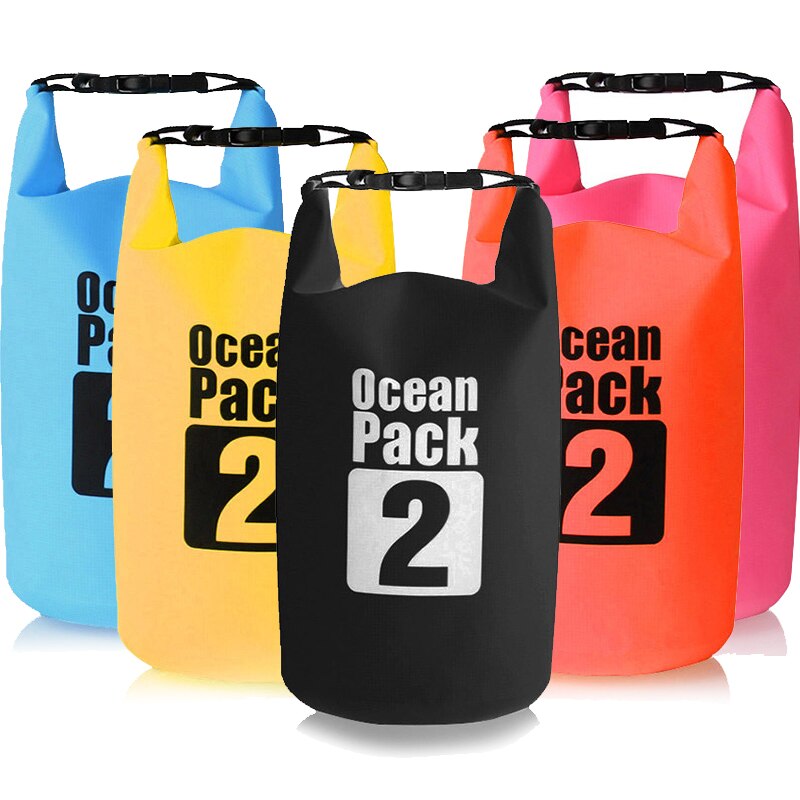 PVC Waterproof Dry Bag 2L 5L 10L 20L 30L Outdoor Diving Foldable Man Women Beach Swimming Bag Rafting River Ocean backpack