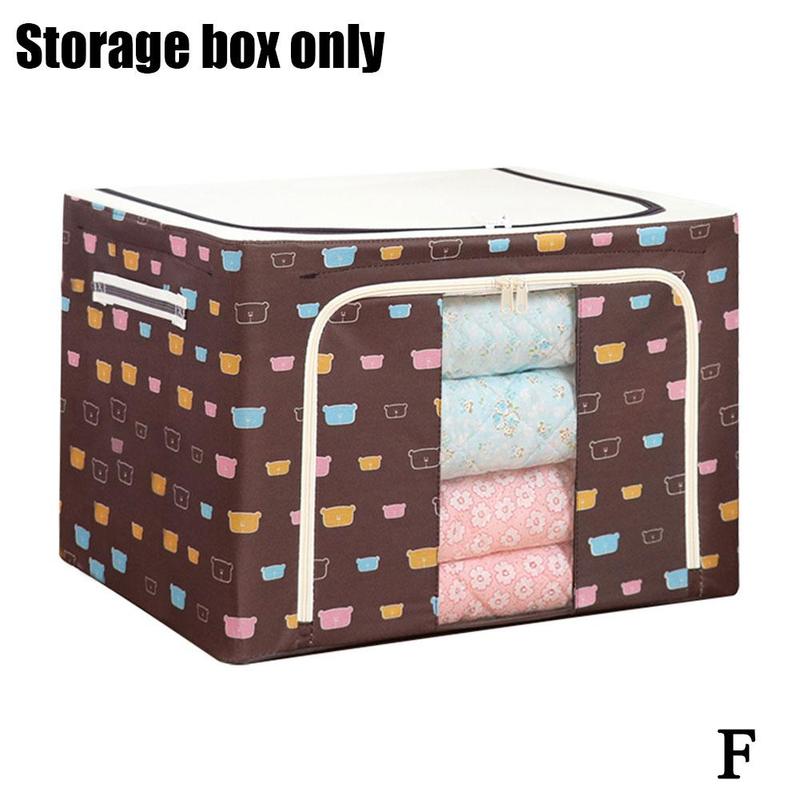 Oxford Fabric Clothes Storage Box Underwear Foldable Organizer Household Laundry Finishing Wardrobe Toy Storage Cabinet: F