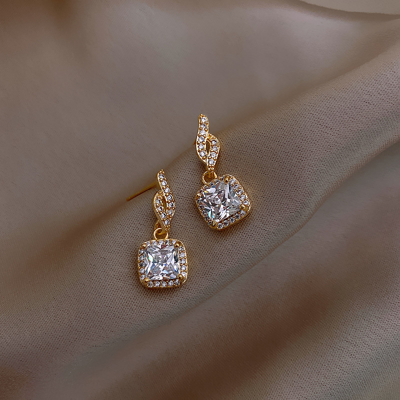 Pendientes colgantes de perlas grises para mujer, aretes elegantes franceses, joyería de de , accesorios de corazón Vintage para , , novedad de 2023: cromo negro
