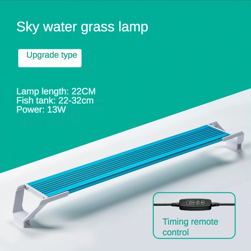 Water Grass Lamp Led Full Spectrum WRGB Grass Cylinder Lamp Small Algae Explosion Lamp Lighting Waterproof: 22cm 13w