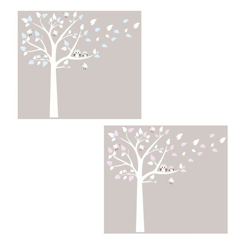 Cartoon dier uil boomtak verwijderbare muursticker voor kinderkamer jongens meisjes kinderkamer thuis