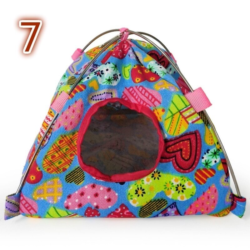 Tente nid de perroquet en toile, sac de couchage suspendu au sol, nid d&#39;oiseau, Hamster, nid en coton, hamac: 7