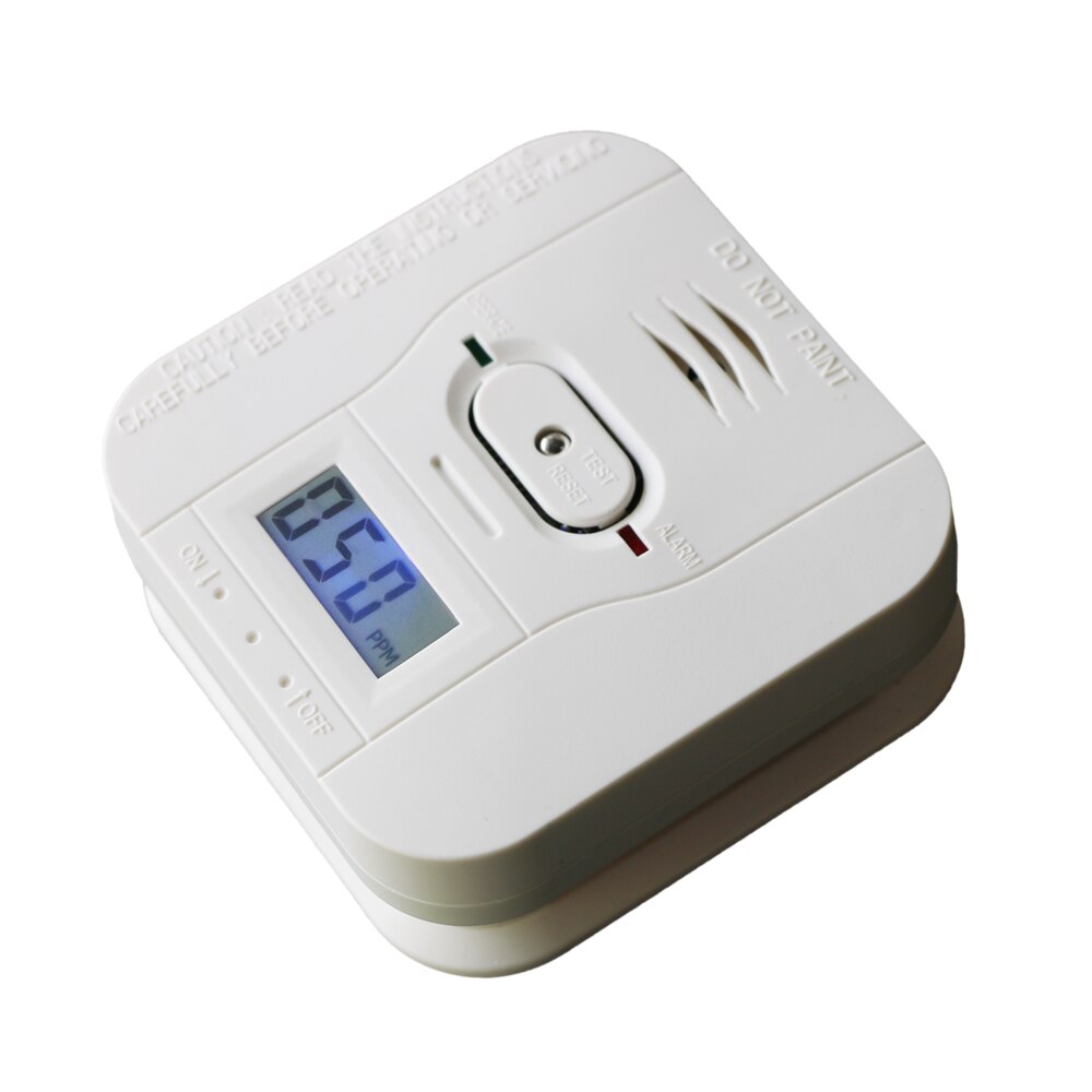 LCD Wireless Carbon Monoxide Detector Smoke Alarm 433Mhz For Wireless Alarm System