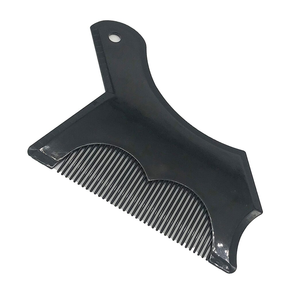 tasca dimensioni Mens Barba Che Modella Righello plasmatore Simmetria Guarnizioni Pettine Rasatura Strumento: nero