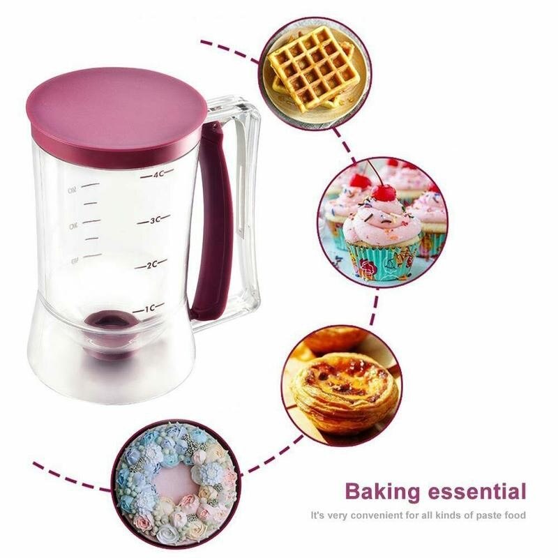 Beslag Separator Dispenser Trechter Handheld Dispenser Beslag 900Ml Voor Cupcakes Meten Bakken Meel Pasta Gereedschappen Pannenkoeken P1N4